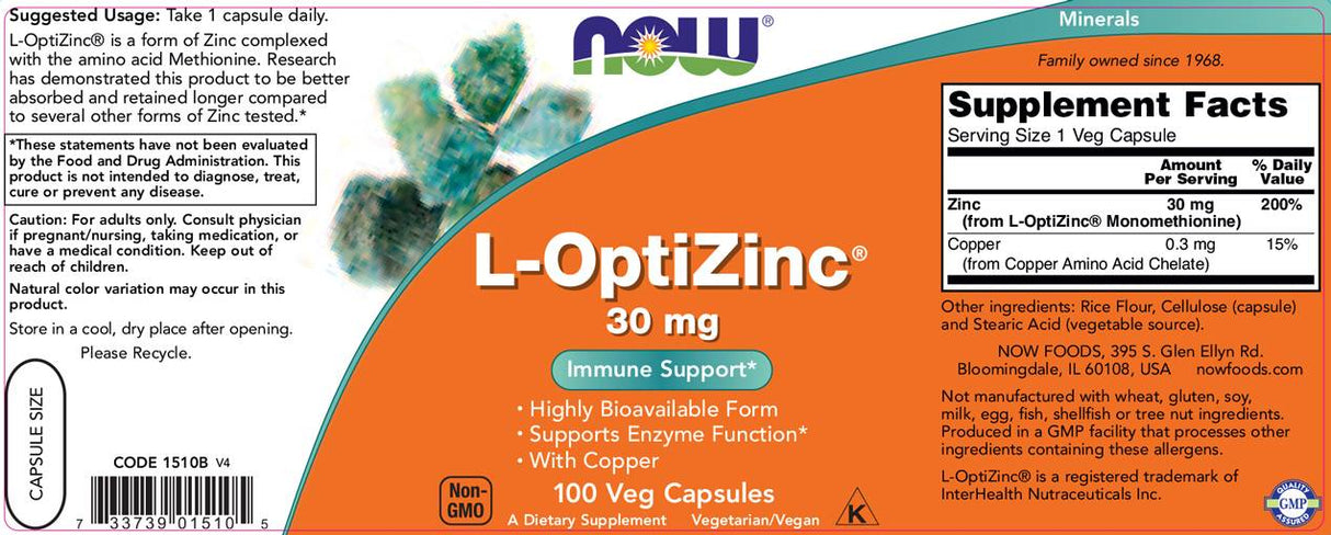 L-Optizinc ® 30mg. / 100 капачки. - 0
