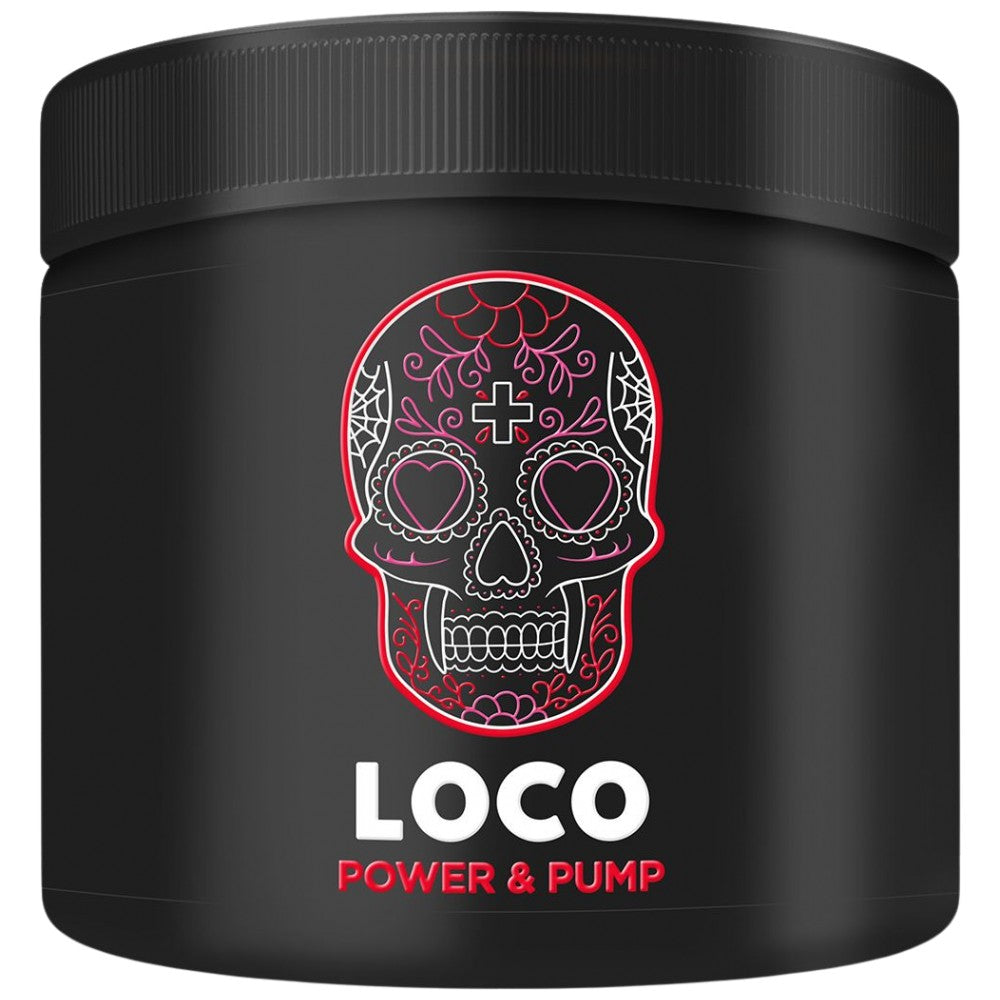 <tc>LOCO</tc> Мощност и напомпване | Предтренировъчен продукт без стимуланти - 280 грама