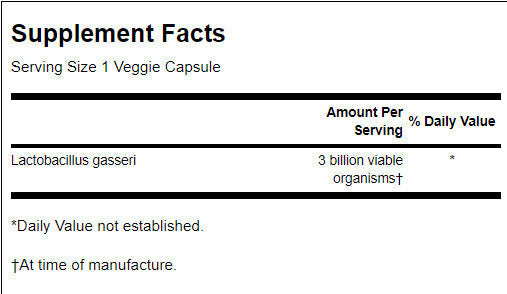 Lactobacillus gasseri 3 милиарда cfu - 60 капсули