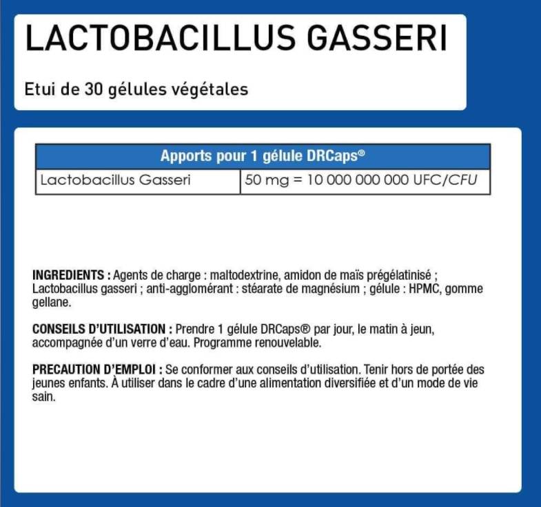 Lactobacillus gasseri - 30 капсули