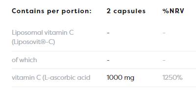 Липозомен витамин С 1000 mg - 120 капсули