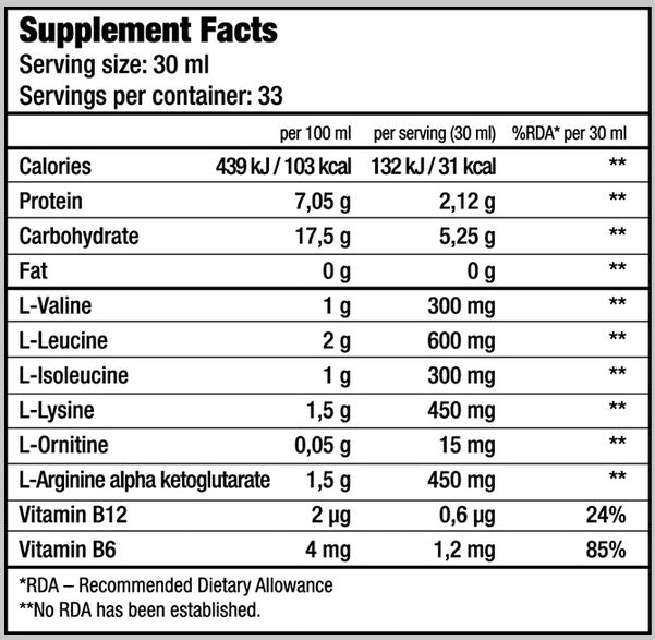 Течен BCAA 1000 ml.