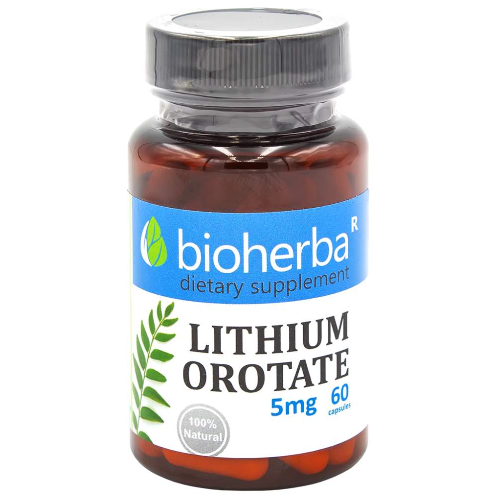 Литиев оротат 5 mg 60 капсули