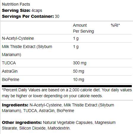Черен дроб | С Tudca и Milk Thistle 120 капсули