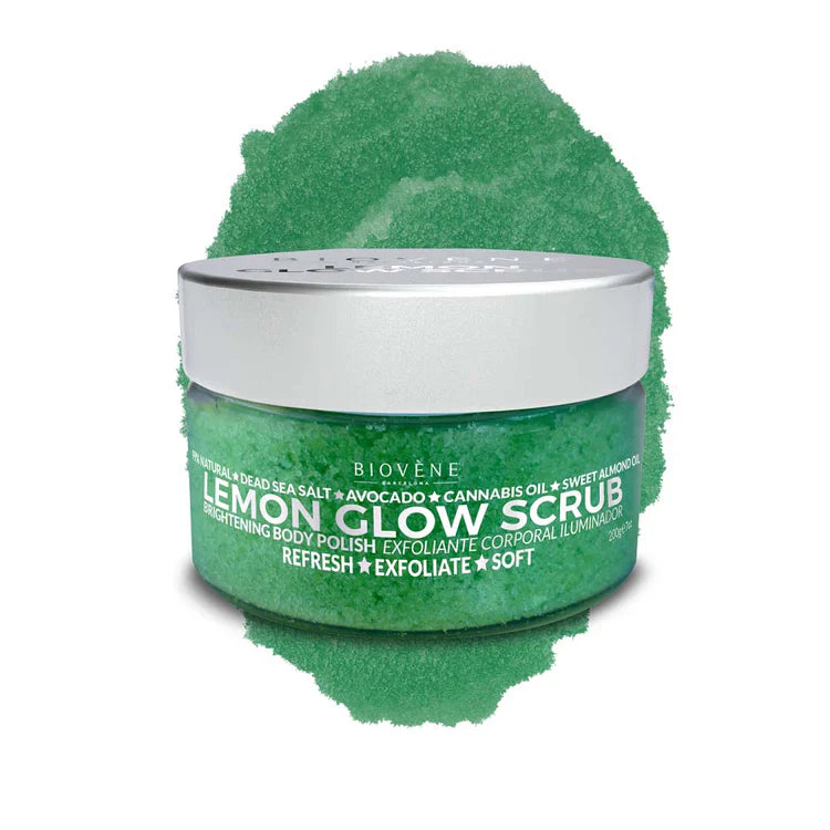 Lemon Glow скраб за изсветляване и изглаждане на кожата 200 g