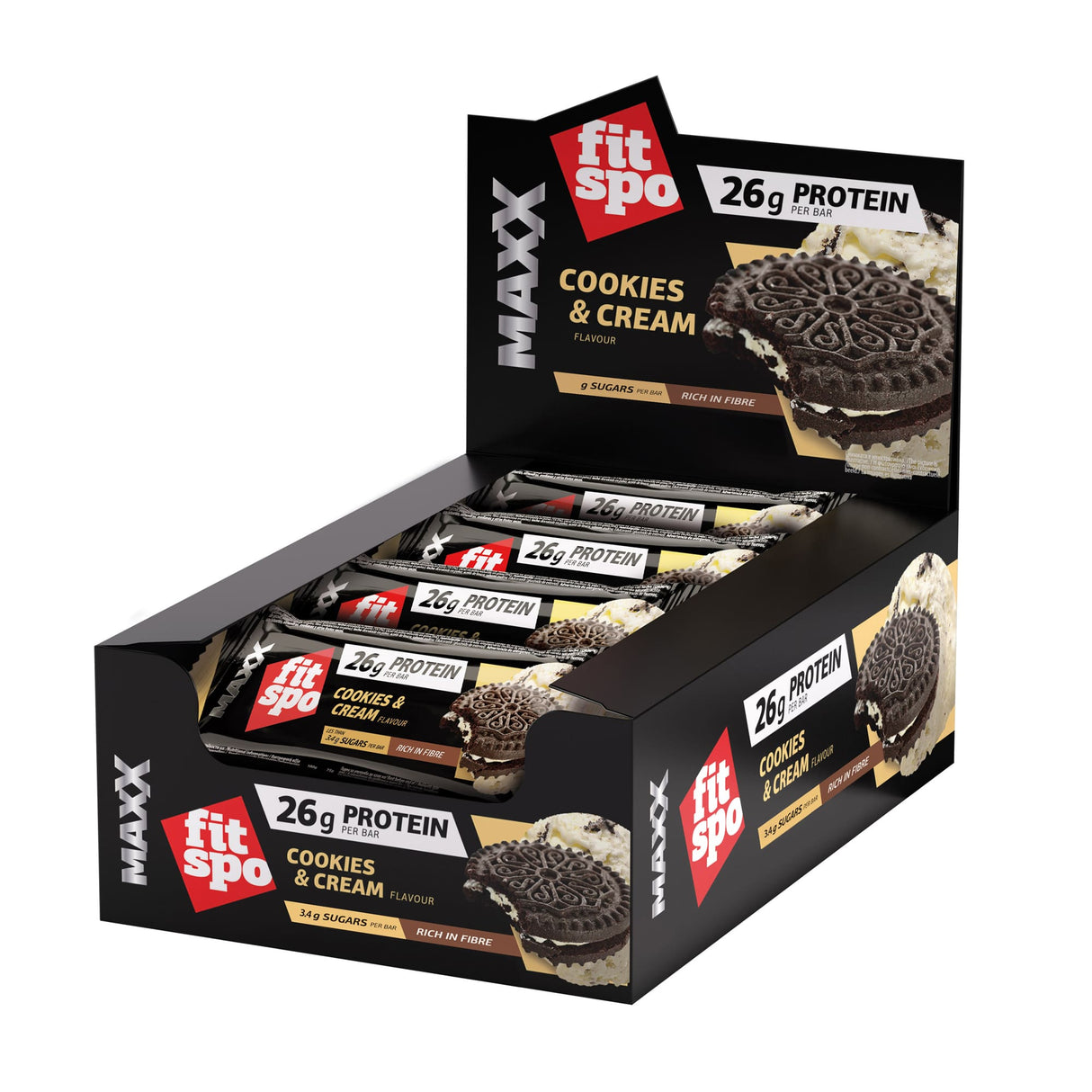 Maxx Bar Biscuits and Cream - 12 x 75 грама