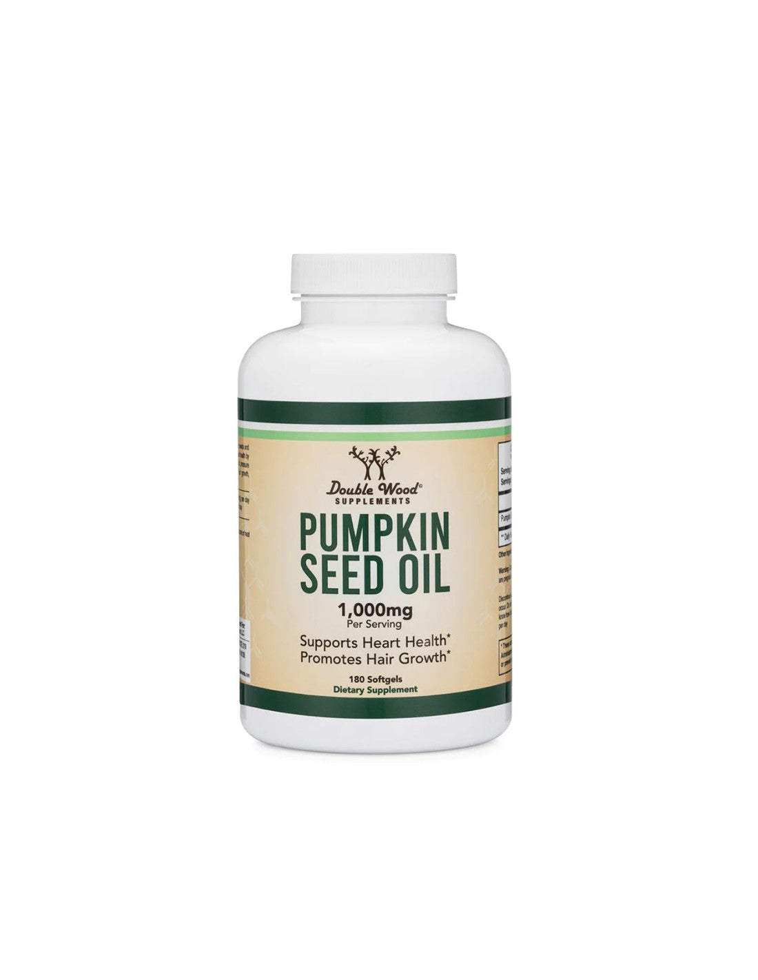 Масло от тиквени семки - Pumpkin Seed Oil, 180 <tc>Double Wood</tc> меки гел капсули