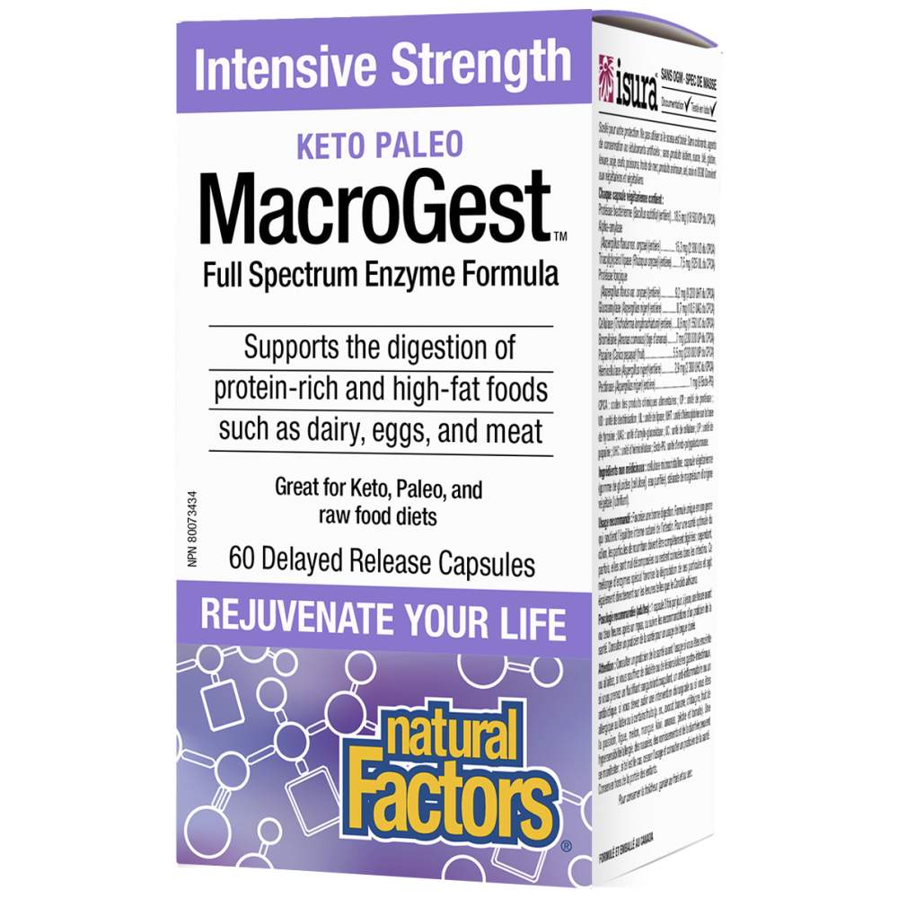Macrogest keto paleo пълен спектър 206 mg 60 капсули