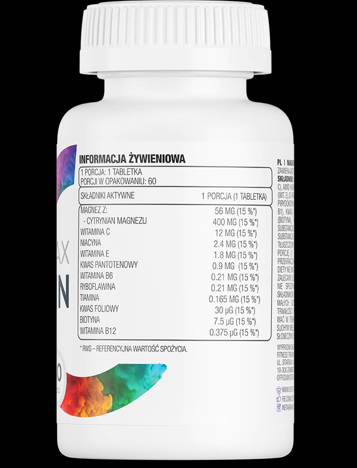 Magnez Max + витамин 60 таблетки