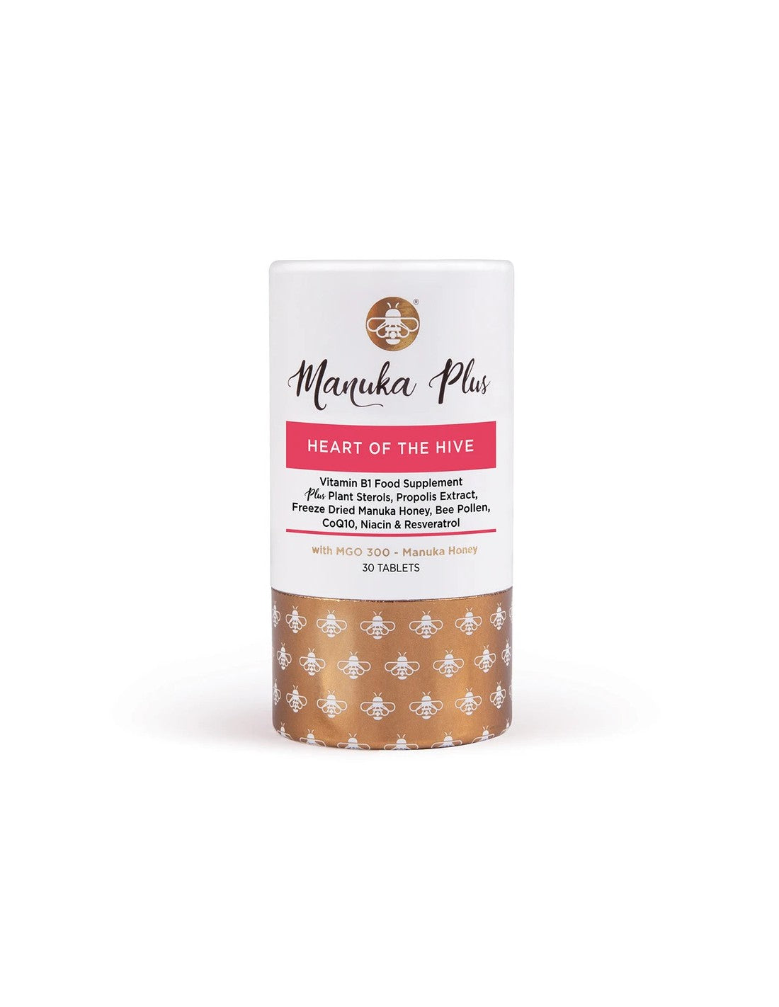 Manuka Plus® Heart of the Hive/ Formula за поддържане на сърдечно -съдовата система с таблетки Manuka Honey Mgo 300 x 30