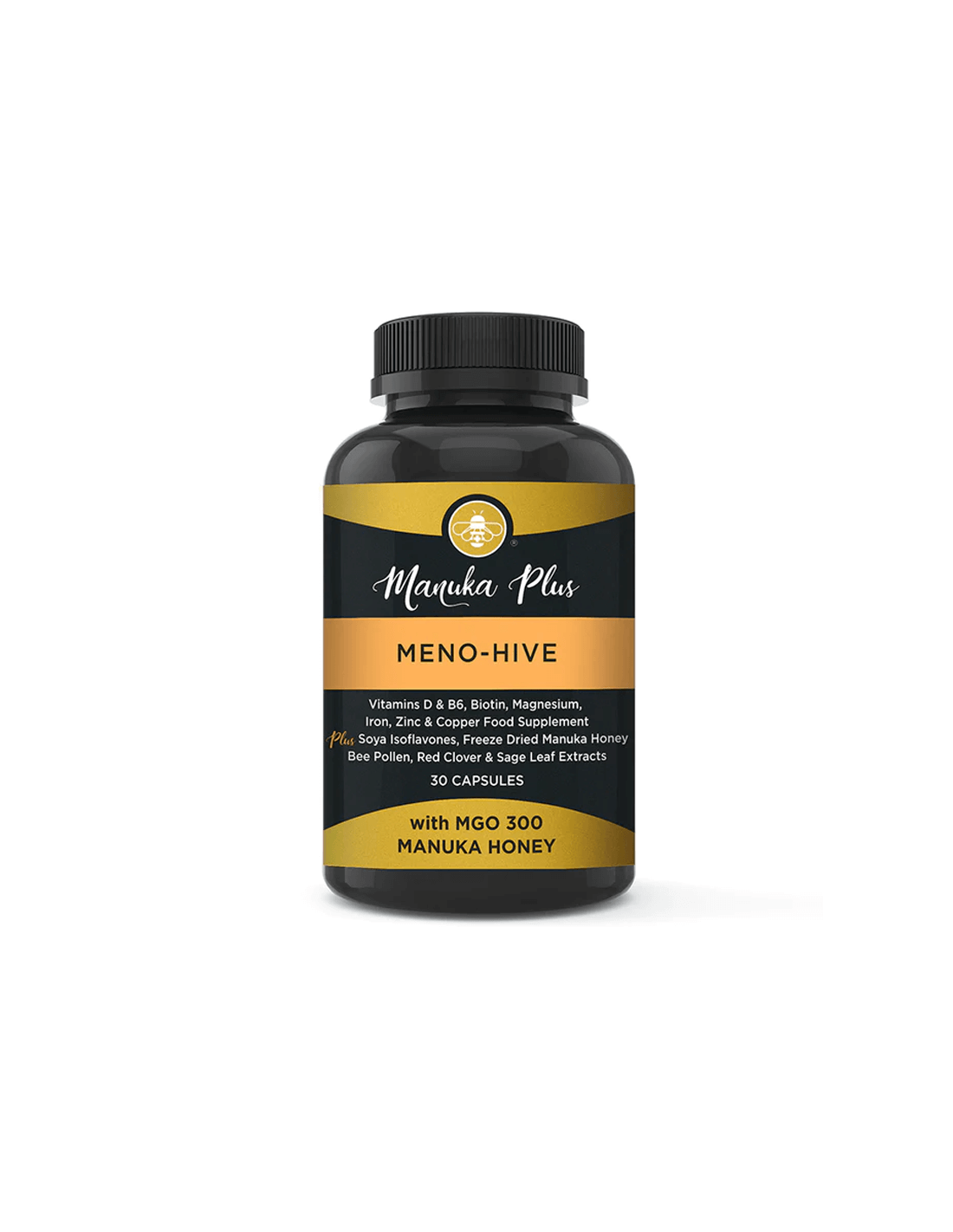 Manuka Plus Meno -Hive с MGO 300 - Manuka Honey - Menopause Formula с Manuka Honey Mgo 300, 30 капсули