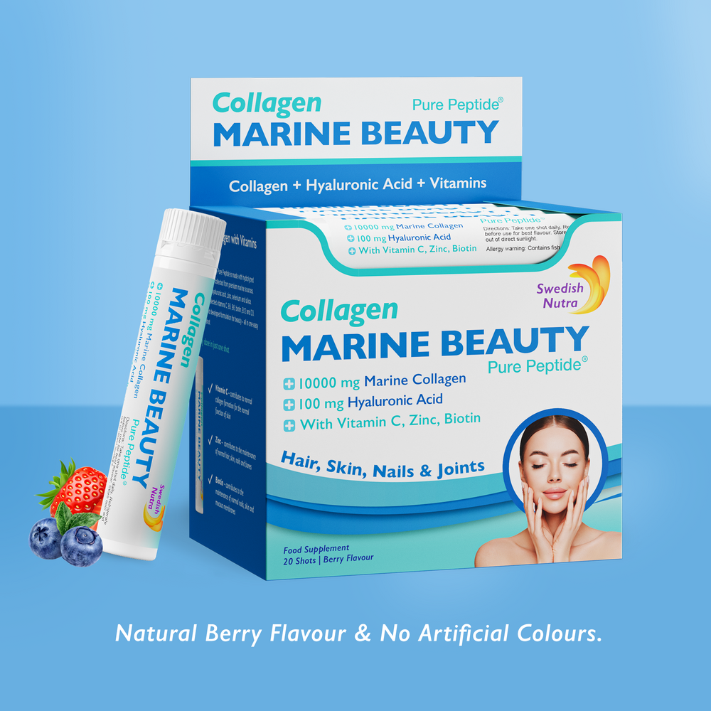 Fish Collagen Marine Beauty 10000 mg с хиалуронова киселина 100 mg /20 x 25 ml /