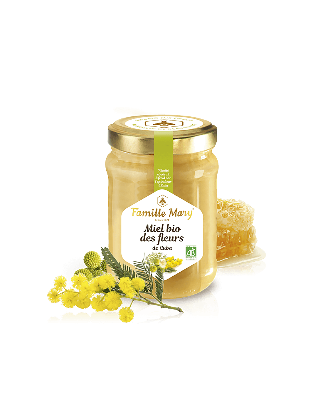 Organic Royal Palm и Mimosa Honey (от остров Куба) - Miel Bio de Fleurs de Cuba, 230 g