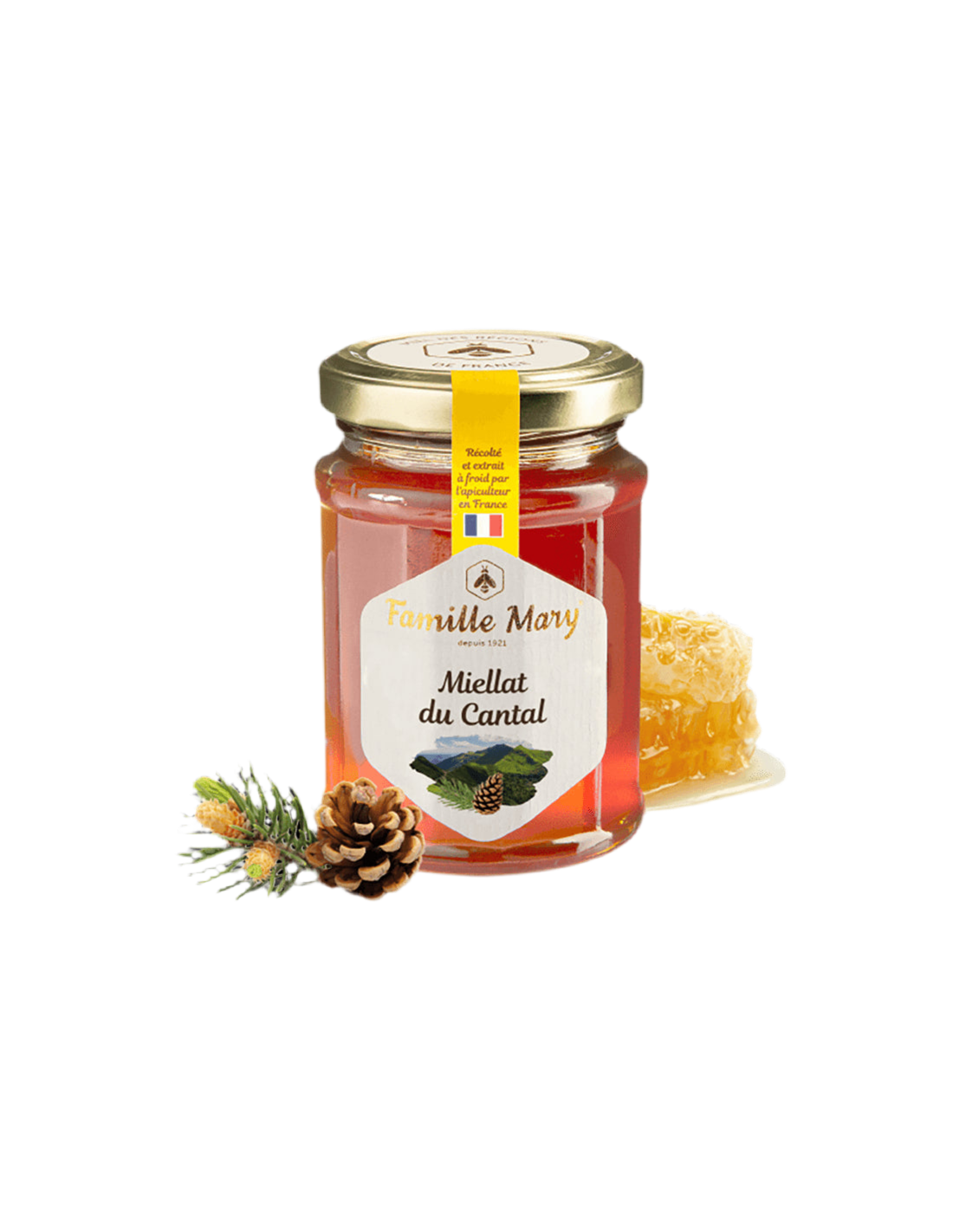 Miellat du Cantal / Bee Honey (Honeydew) от борови игли, 230 g Famille Mary