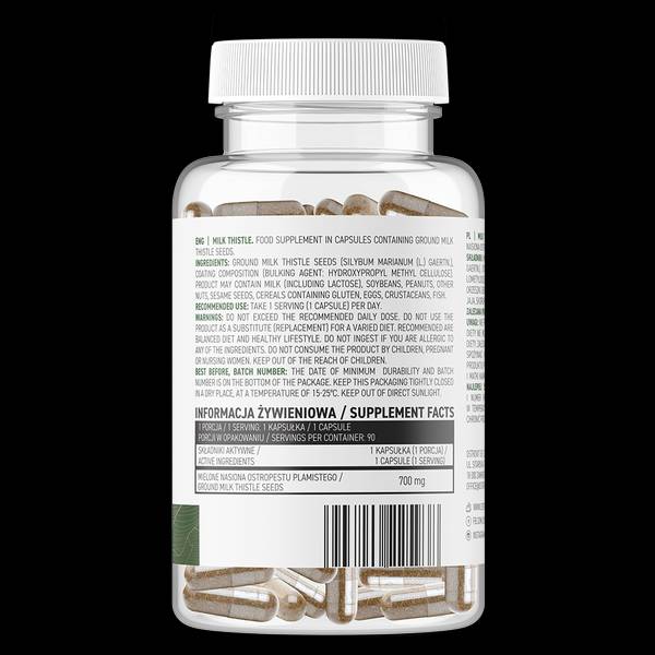 Млечен бодил 700 mg / vege - 90 капсули