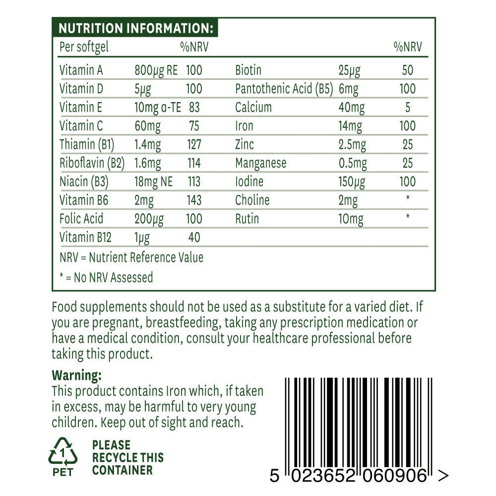 Мулти-витамини и минерали (мулти-витамини и минерали) 90 Softgels Naturesaid