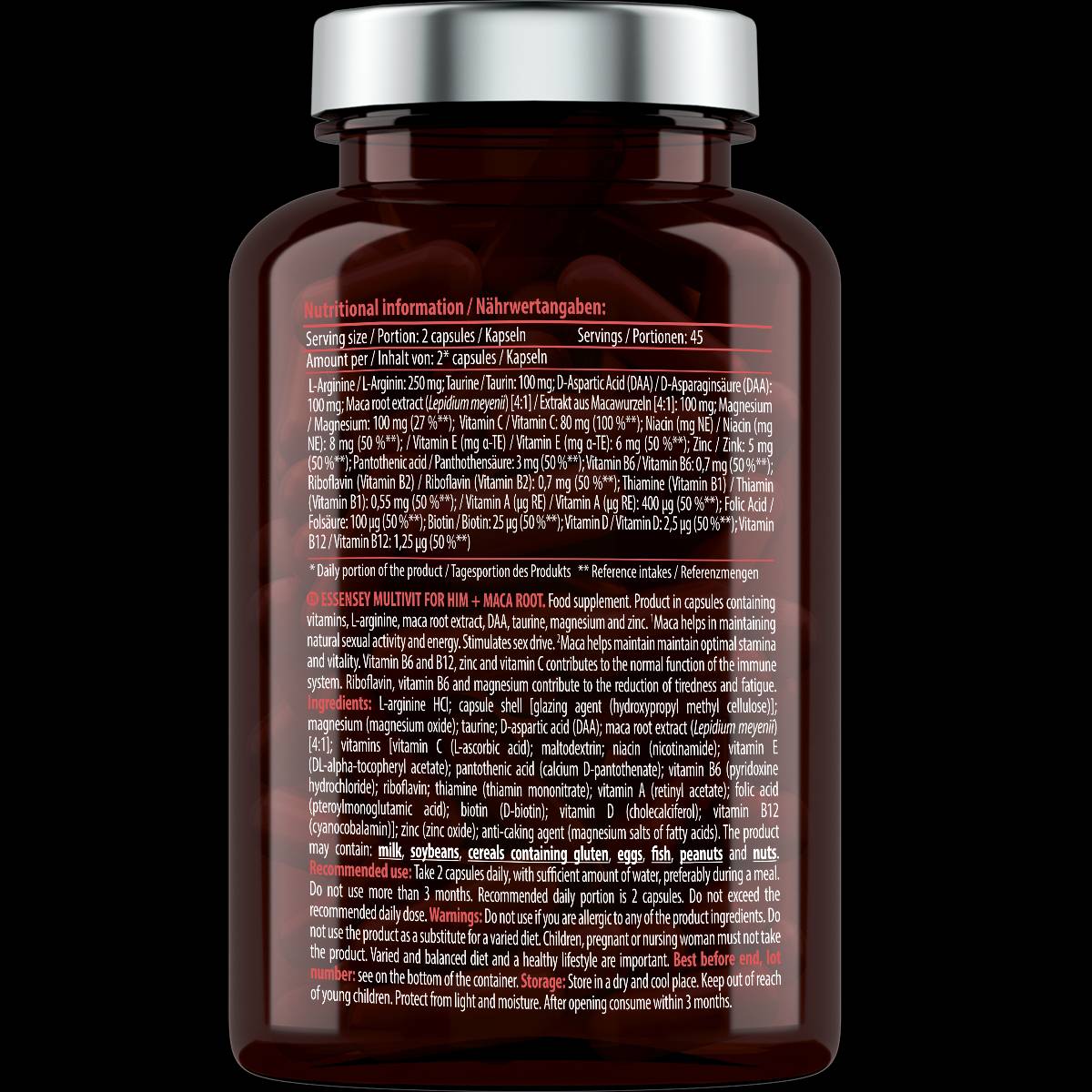 Multivit за него + мака корен - 90 капсули