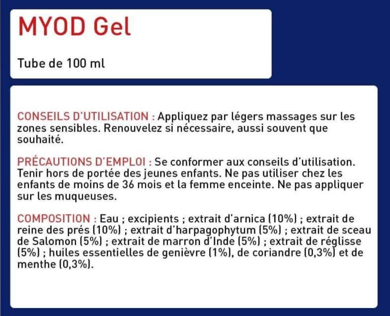 Myo D гел | Мускулни, сухожилия и стави облекчаване с Арника - 100 ml