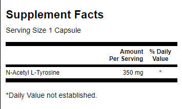 N-ацетил L-тирозин 350 mg-60 капсули