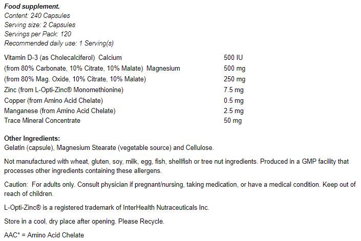 Кап -маг капачки - 240 капсули