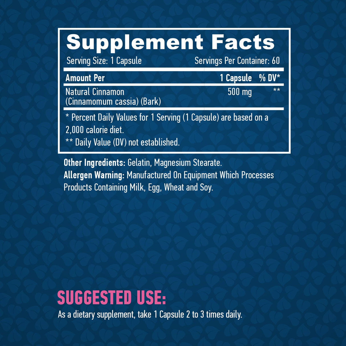 Естествена канела 500 mg / 60 капачки