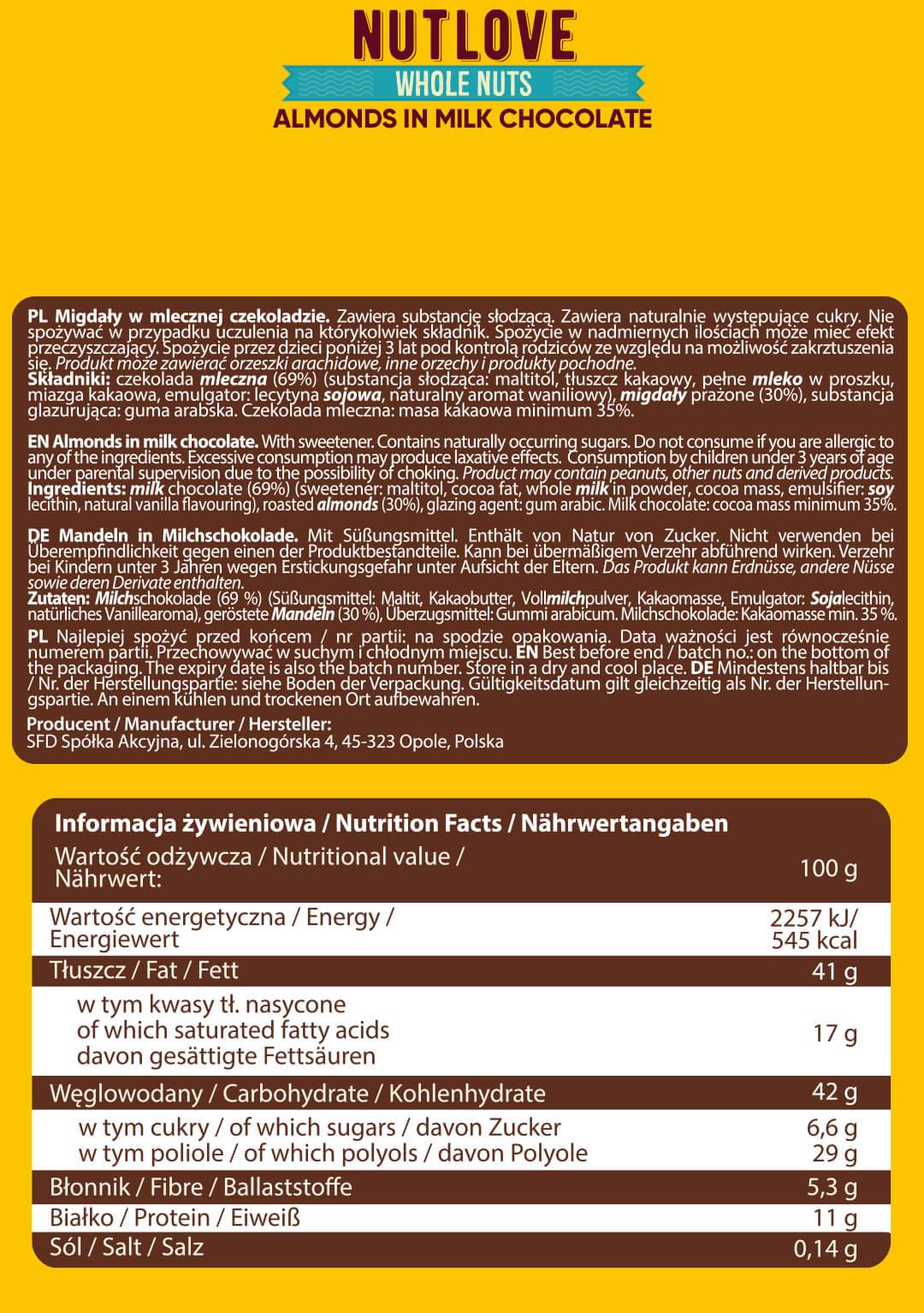 Nutlove цели бадемови ядки | Различни аромати - 300 грама
