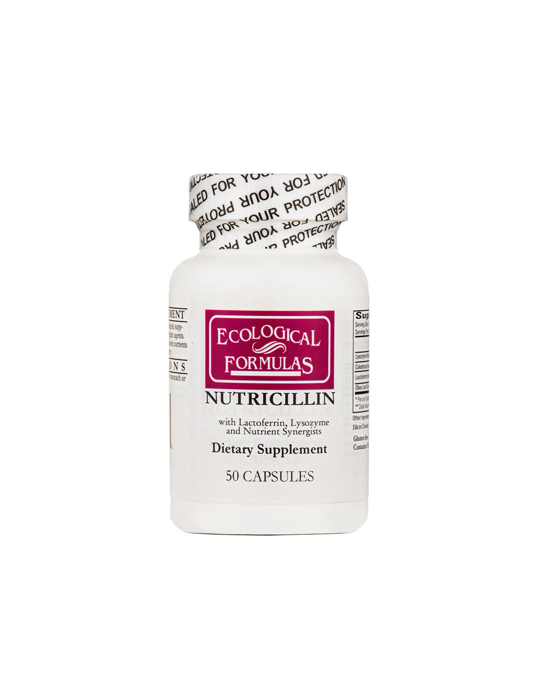 Nutricillin - Nutricillin, 50 капсули екологични формули