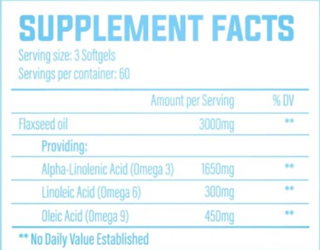 Oh-Mega V | Маслото от ленени семена 1000 mg - 180 гел капсули