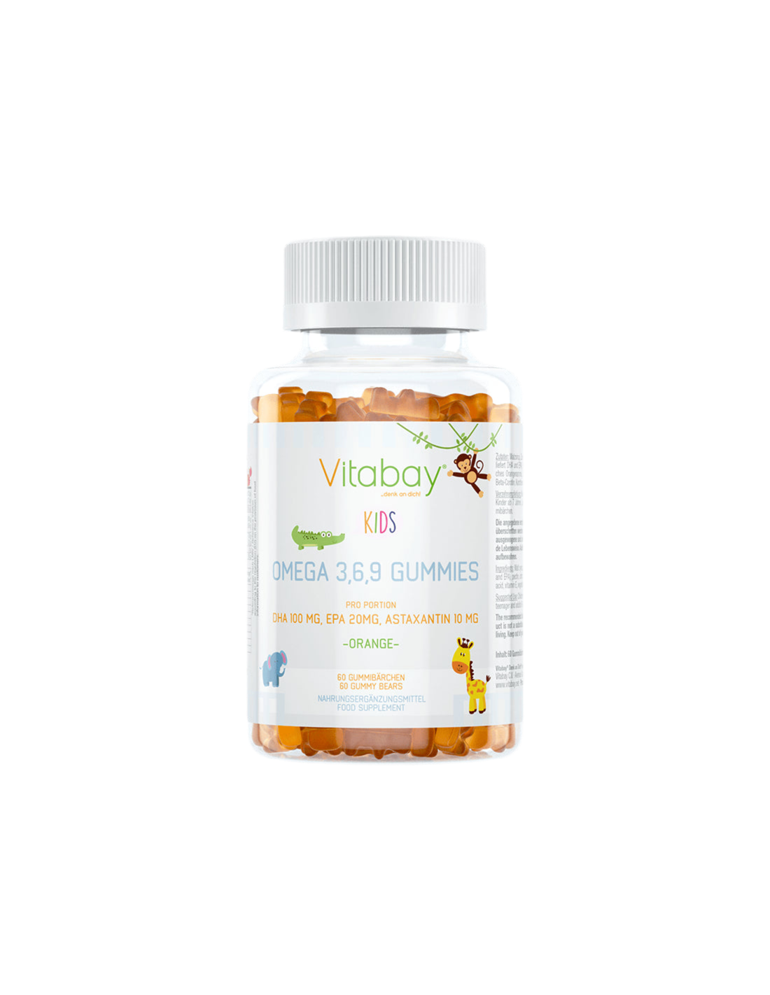 Omega 3-6-9 Gummies Kids / Omega 3-6-9 за деца, 60 желе таблетки с оранжев аромат