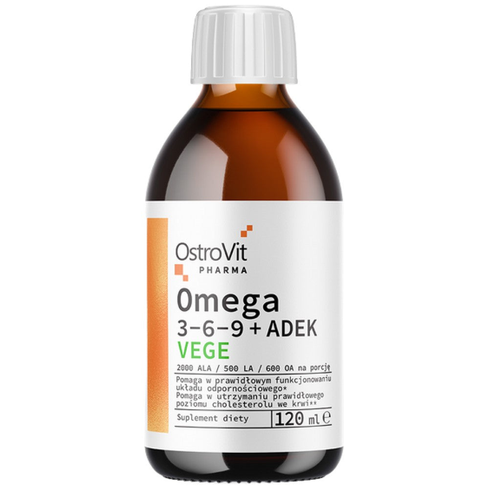 Омега 3-6-9 течност + Адек | Витамин А + D + E + K 120 ml