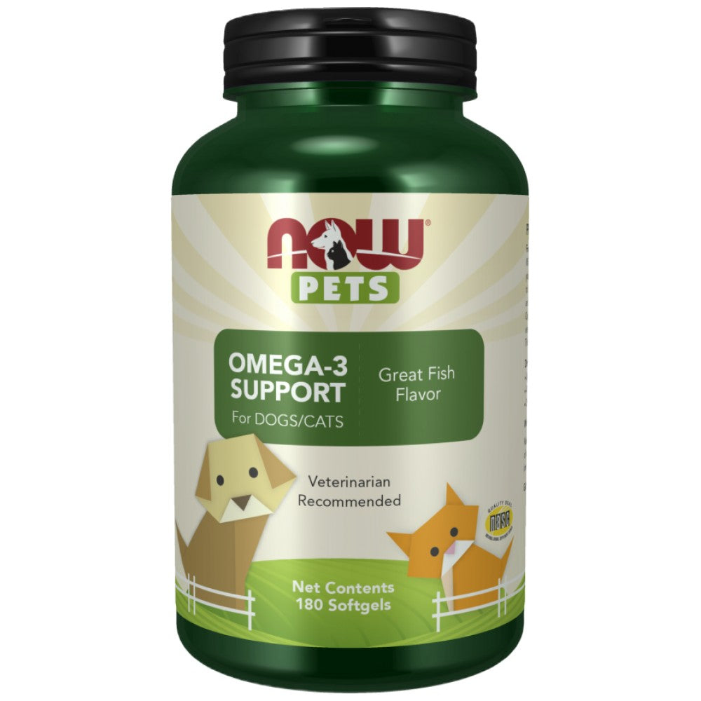 Омега-3 Поддръжка | За кучета и котки - 180 гел капсули