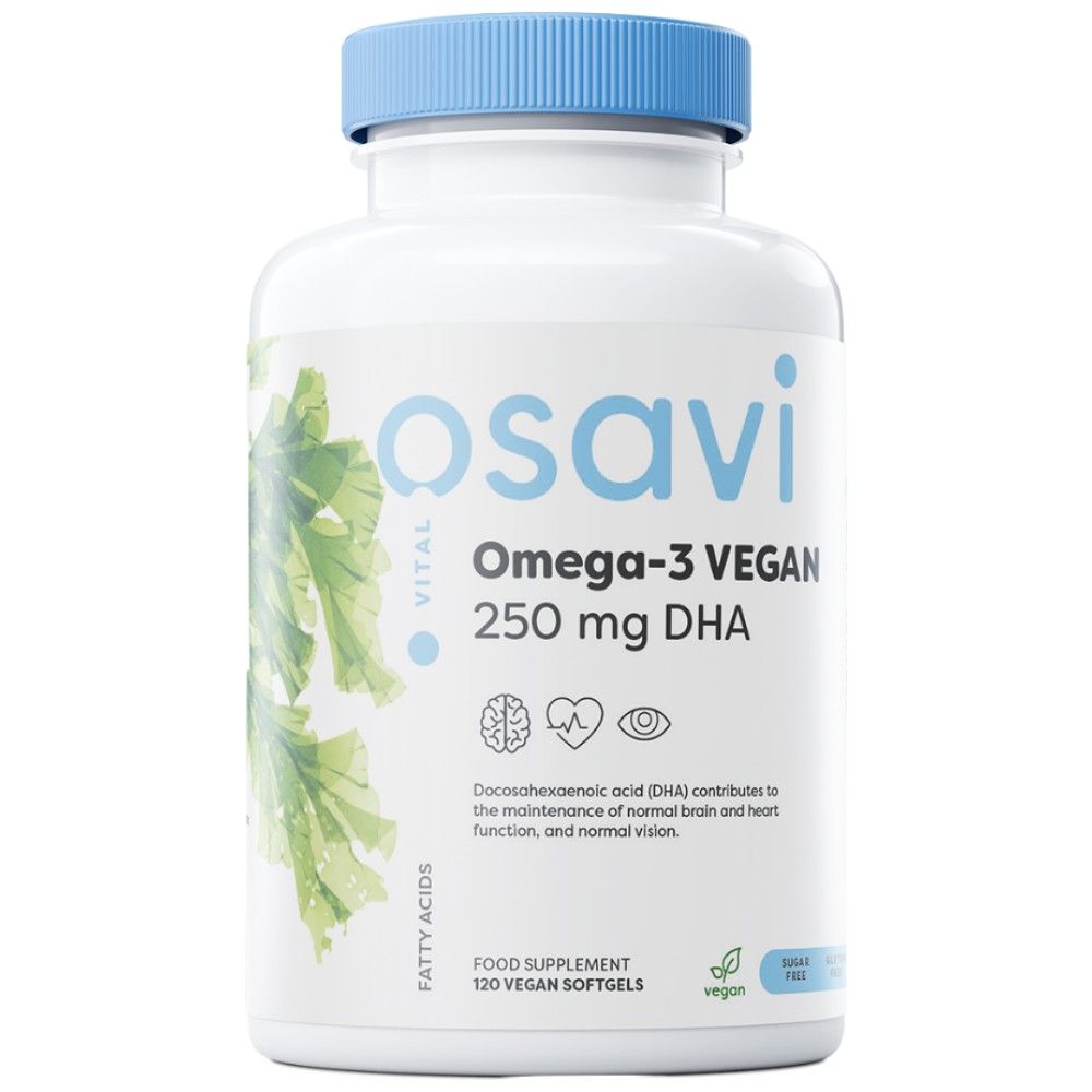 Омега-3 веган | 250 mg DHA - 60 мекигели
