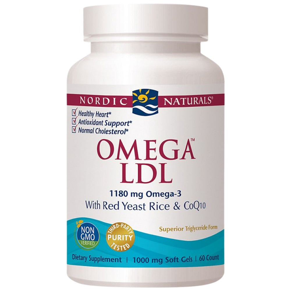 Omega LDL 1152 mg | С ориз с червена мая и coq10 - 60 гел капсули