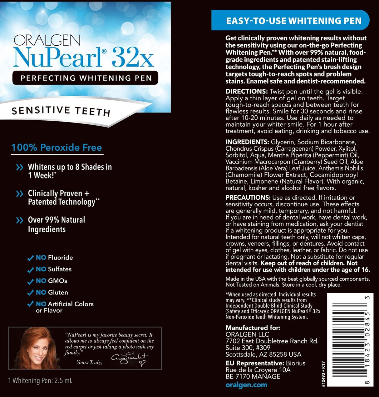 <tc>Oralgen</tc> NuPearl 32x Advanced Teeth Whitening System - Система за избелване на зъби