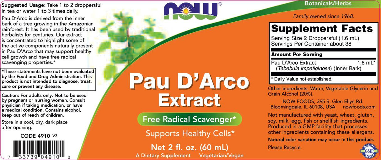 Pau d'Arco екстрактна течност - 60 ml