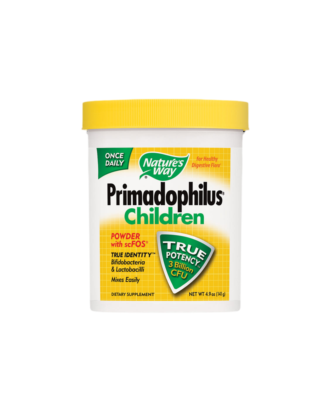 Деца Primadophilus - Primadophilus деца (прах) 3 милиарда активни пробиотици, 141 g Природен път