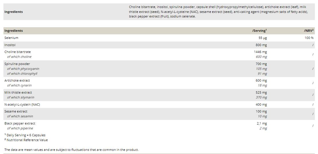 Чернодробна поддръжка 90 капсули