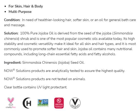 Жоджоба масло | 100% чисто овлажняващо масло - 118 ml