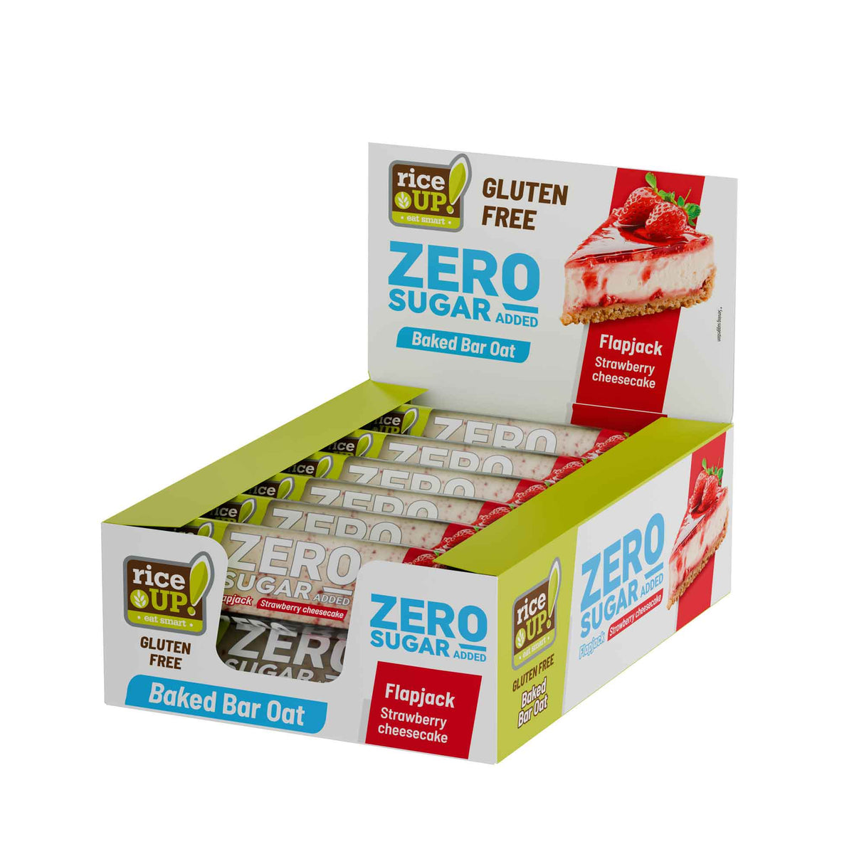 RiceUP! ZERO SUGAR - Flapjack bar - 12 x 70g - Nutra Best Europe