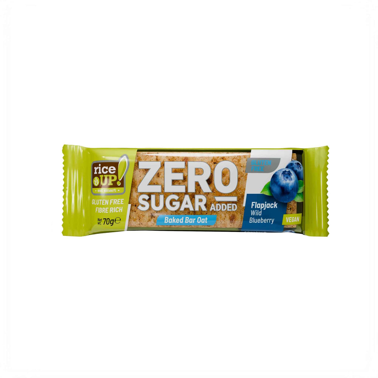 RiceUP! ZERO SUGAR - Flapjack bar - 70g - Nutra Best Europe