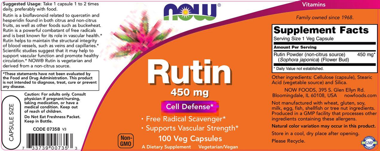 Рутин 450 mg - 100 капсули