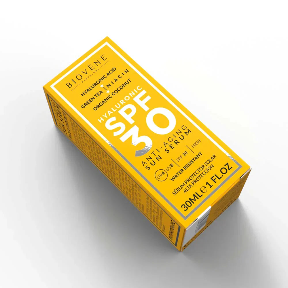 Слънцезащитен крем против стареене SPF 30 с хиалуронова киселина - 30 ml