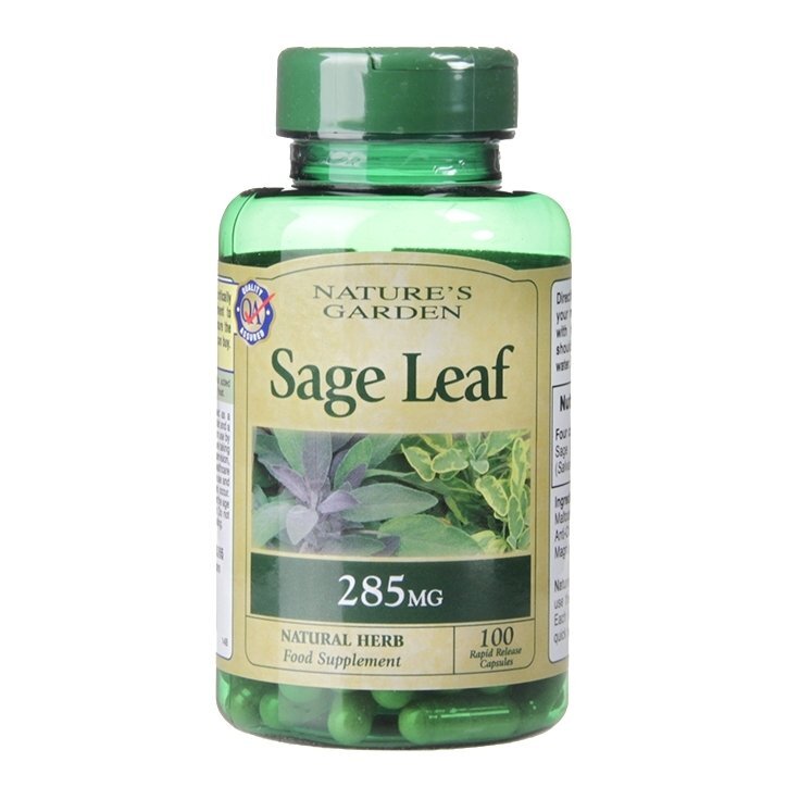 Salvia (Sage Leaf) (Sage) 285mg 100 капсули Holland & Barrett