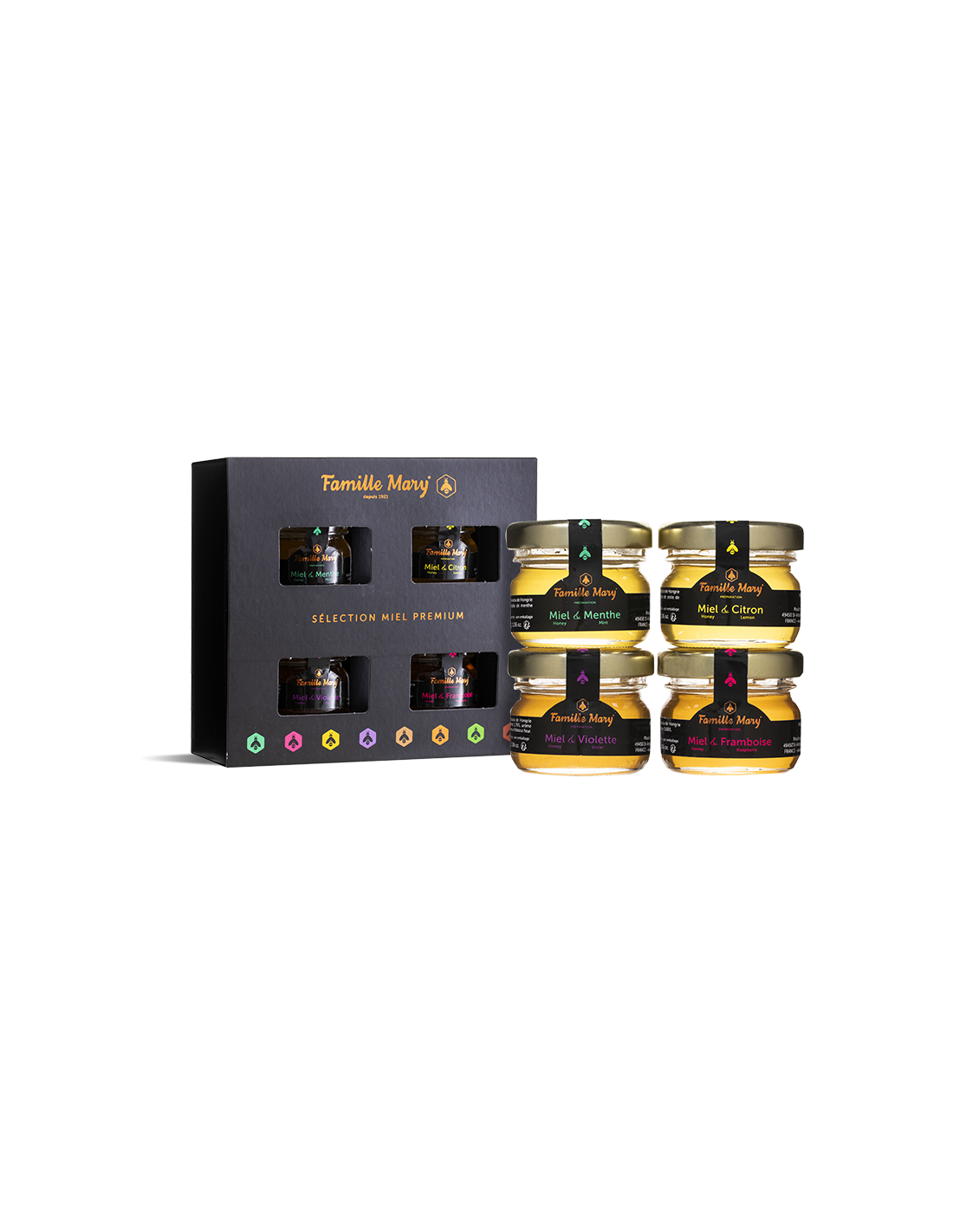 Избор на премиум акакийски мести с етерични масла - Selection Miel Premium, 4 бр. x 30 g