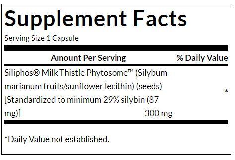 Силифос млечен бодил фитозома 300 mg - 60 капсули