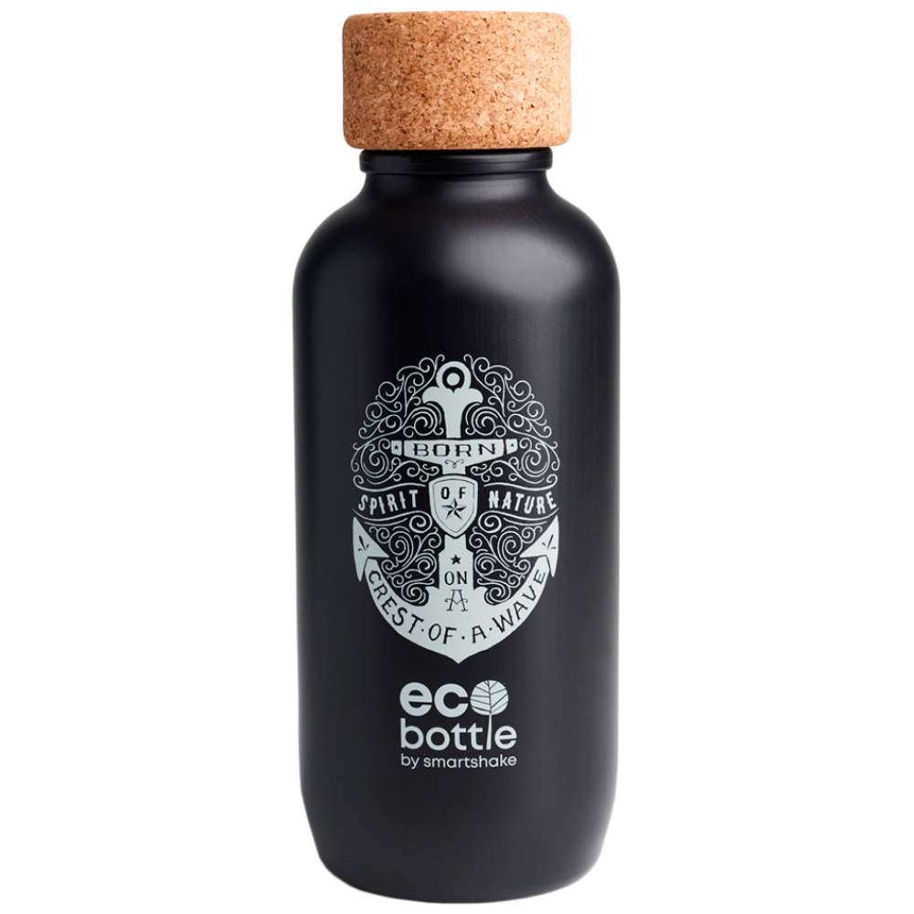 Умна еко бутилка | Черна котва - 650 ml