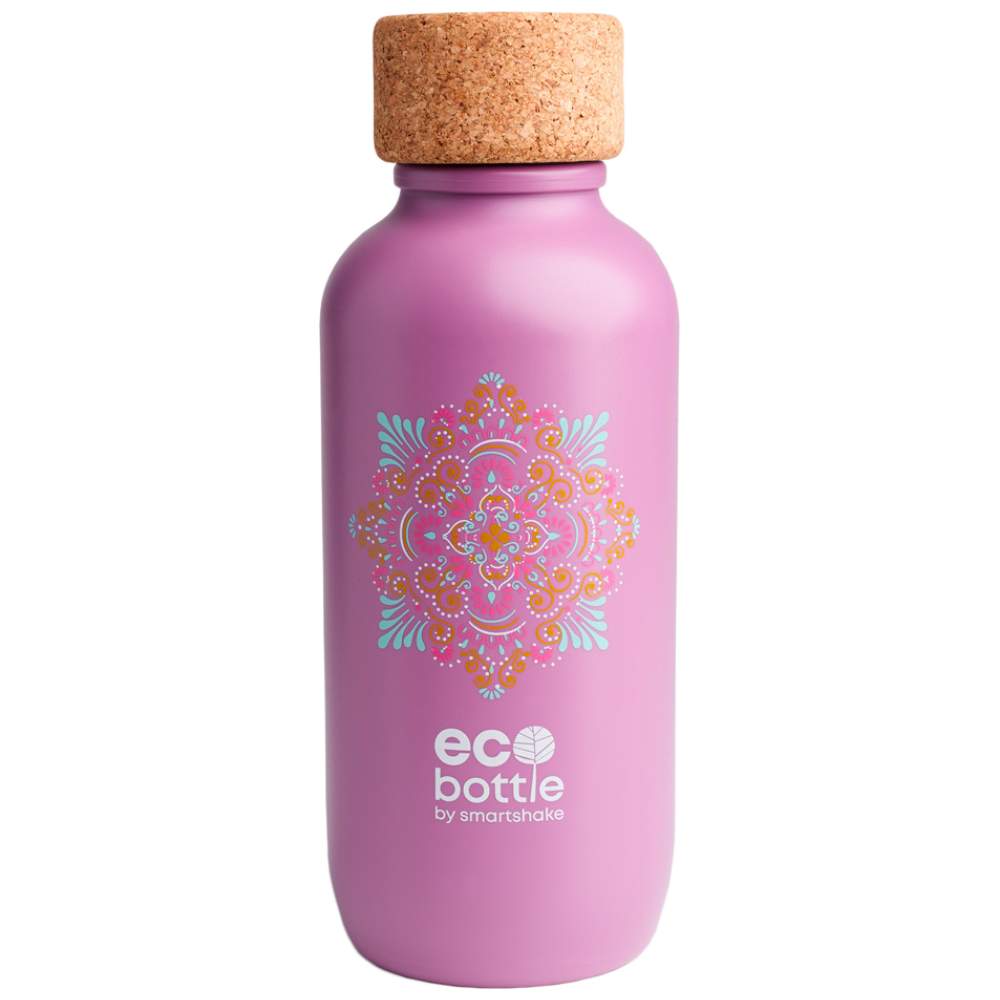 Умна еко бутилка | Розова мандала - 650 ml
