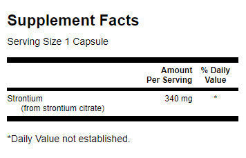Стронций цитрат 340 mg - 60 капсули