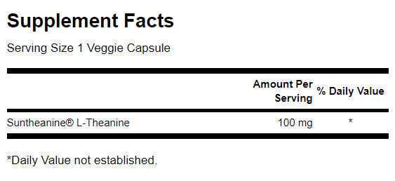 Suntheanine l -theanine 100 mg - 60 капсули