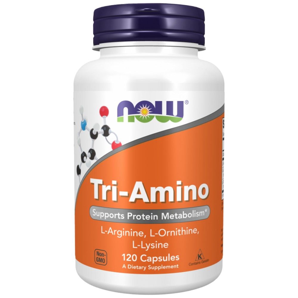Три-амино / L-аргинин L-ornithine l-lysine-120 капсули